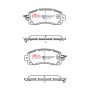 Disc Brakes Australia DB15042SSEV Front Street Series EV Brake Pads