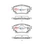 Disc Brakes Australia DB15044SSEV Rear Street Series EV Brake Pads