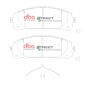 Disc Brakes Australia DB15067SP Front Street Performance Brake Pads