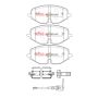 Disc Brakes Australia DB15091XP Front Xtreme Performance Brake Pads