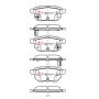 Disc Brakes Australia DB1786SSEV Rear Street Series EV Brake Pads