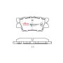 Disc Brakes Australia DB1832SSEV Rear Street Series EV Brake Pads