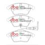 Disc Brakes Australia DB1849SP Front Street Performance Brake Pads