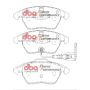 Disc Brakes Australia DB1849XP Front Xtreme Performance Brake Pads