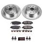PowerStop K1080 Z23 Daily Driver Carbon-Fiber Ceramic Brake Pad and Drilled & Slotted Rotor Kit