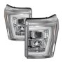 SPYDER 5084705 Projector Headlights - Version 2 - Light Bar DRL - Chrome