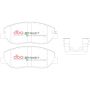 Disc Brakes Australia DB2034SP Front Street Performance Brake Pads