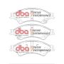 Disc Brakes Australia DB2074XP Front Xtreme Performance Brake Pads