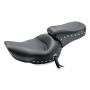 Mustang Motorcycle 75605 Mustang 06-17 Harley Dyna Standard Touring 1PC Seat w/Studs - Black