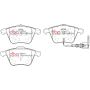 Disc Brakes Australia DB2402SP Front Street Performance Brake Pads