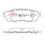Disc Brakes Australia DB2419SSEV Rear Street Series EV Brake Pads