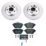 PowerStop ESK7968 Genuine Geomet Coated Rotors, ECE-R90 Brake Pads + Hardware Kit