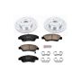 PowerStop K6317 Z23 Daily Driver Carbon-Fiber Ceramic Brake Pad and Drilled & Slotted Rotor Kit