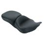 Mustang Motorcycle 76972 Mustang 97-07 Harley Rd King, 06-07 Str Glide, 00-05 Eagle Touring 1PC Seat w/Studs - Black