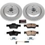 PowerStop CRK6708 Genuine Geomet Coated Rotor and Carbon-Fiber Ceramic Brake Pad Kit