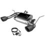 QTP 425007B 2007-2018 Jeep Wrangler JK  Screamer Axle Back Black Tips