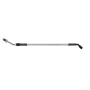 Goodridge HD3045-1CB-CL76 76in Universal Clutch Line w/Black Zinc Fittings & Clear Hose - 45Deg Banjo w/M10 Fitting