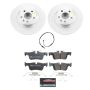 PowerStop ESK8110 Genuine Geomet Coated Rotors, ECE-R90 Brake Pads + Hardware Kit