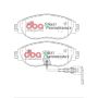 Disc Brakes Australia DB8849SP Front Street Performance Brake Pads