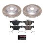 PowerStop SC8495 Semi-Coated Rotor and Low-Dust Ceramic Brake Pad Kit