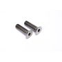 Ti22 PERFORMANCE TIP1084 Front Caliper Bolts 2pcs Titanium Tapered Heads