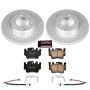 PowerStop CRK1698 Genuine Geomet Coated Rotor and Carbon-Fiber Ceramic Brake Pad Kit