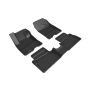 3D MAXpider 2022 Ford Maverick Hybrid  Kagu 1st & 2nd Row Floormat - Black