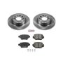 PowerStop KOE7707 OE Stock Replacement Low-Dust Ceramic Brake Pad and Rotor Kit
