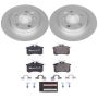 PowerStop ESK3093 Genuine Geomet Coated Rotors, ECE-R90 Brake Pads + Hardware Kit