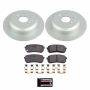 PowerStop CRK5920 Genuine Geomet Coated Rotor and Low-Dust Ceramic Brake Pad Kit