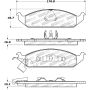 Stoptech 308.06500 Street Brake Pads