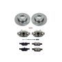 PowerStop KCOE590 OE Stock Replacement Low-Dust Ceramic Brake Pad, Rotor and Caliper Kit