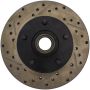 Stoptech 127.62000R Slotted & Drilled Sport Brake Rotor