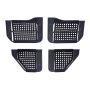 Rampage 7684 2007-2018 Jeep Wrangler(JK) Unlimited 4-Door Tube Doors With Netting - Black