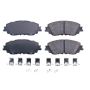 PowerStop 17-2076 PowerStop - Z17 Low-Dust Ceramic Brake Pads with Hardware