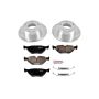 PowerStop K633 Z23 Daily Driver Carbon-Fiber Ceramic Brake Pad and Drilled & Slotted Rotor Kit