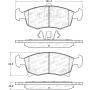 Stoptech 308.15680 Street Brake Pads - Front