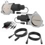 QTP QTEC70 3.5in Bolt-On QTEC Dual Electric Cutout Valves - Pair