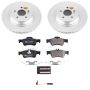 PowerStop ESK6568 Genuine Geomet Coated Rotors, ECE-R90 Brake Pads + Hardware Kit