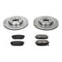 PowerStop K5366 Z23 Daily Driver Carbon-Fiber Ceramic Brake Pad and Drilled & Slotted Rotor Kit