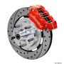 Wilwood 140-15909-DR Dynapro 4R Front Kit 11.75in SPR Drilled and Slotted Rotors - Red