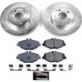 PowerStop K5326 Z23 Daily Driver Carbon-Fiber Ceramic Brake Pad and Drilled & Slotted Rotor Kit