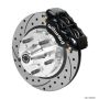 Wilwood 140-15459-D Forged Dynalite Pro Front Kit 11.00in Rotor 5x4.00in BC 65-72 SRP Drilled & Slotted - Black
