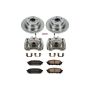 PowerStop KCOE447 OE Stock Replacement Low-Dust Ceramic Brake Pad, Rotor and Caliper Kit