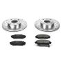 PowerStop K402 Z23 Daily Driver Carbon-Fiber Ceramic Brake Pad and Drilled & Slotted Rotor Kit