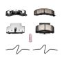 PowerStop Z36-459 PowerStop - Z36 Truck and SUV Carbon-Fiber Ceramic Brake Pads with Hardware Kit