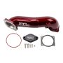 Wehrli WCF100328-RED 11-16 LML Duramax Passenger Side Upper Crossover Intercooler Pipe Kit - WCFab Red