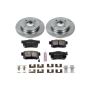 PowerStop KOE407 OE Stock Replacement Low-Dust Ceramic Brake Pad and Rotor Kit