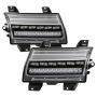 SPYDER 5086808 Full LED Front Bumper Lights - Sequential Signal - Black