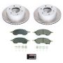 PowerStop SC8763 Semi-Coated Rotor and Low-Dust Ceramic Brake Pad Kit